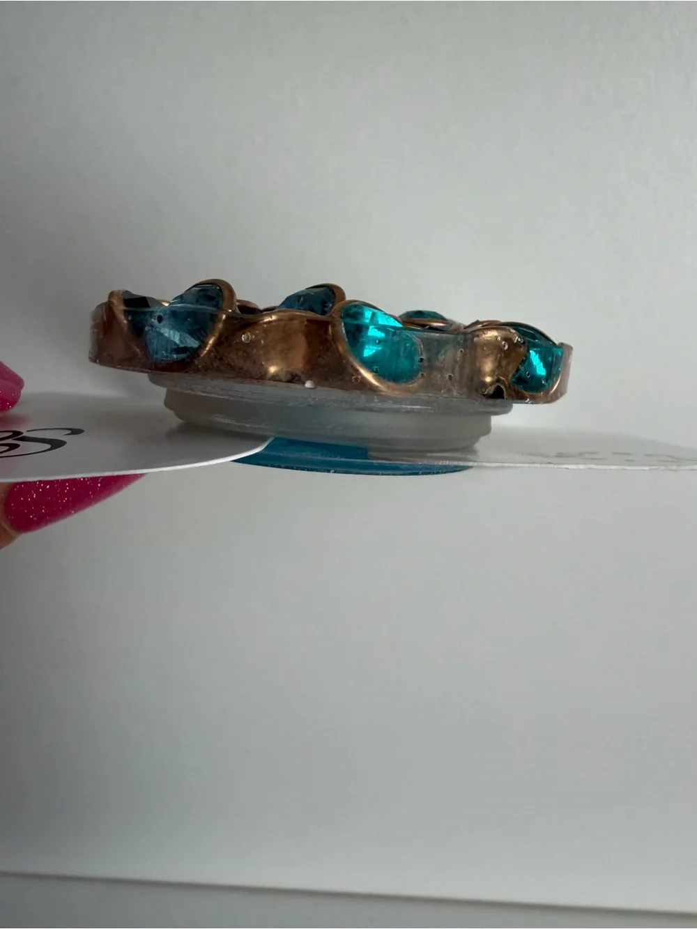 Upcycled Swarovski Crystal PopSocket Grip made by Spark*l